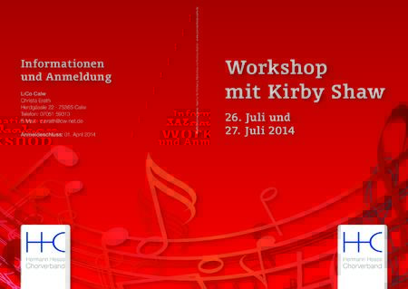 Zweiter Workshop mit Kirby Shaw
